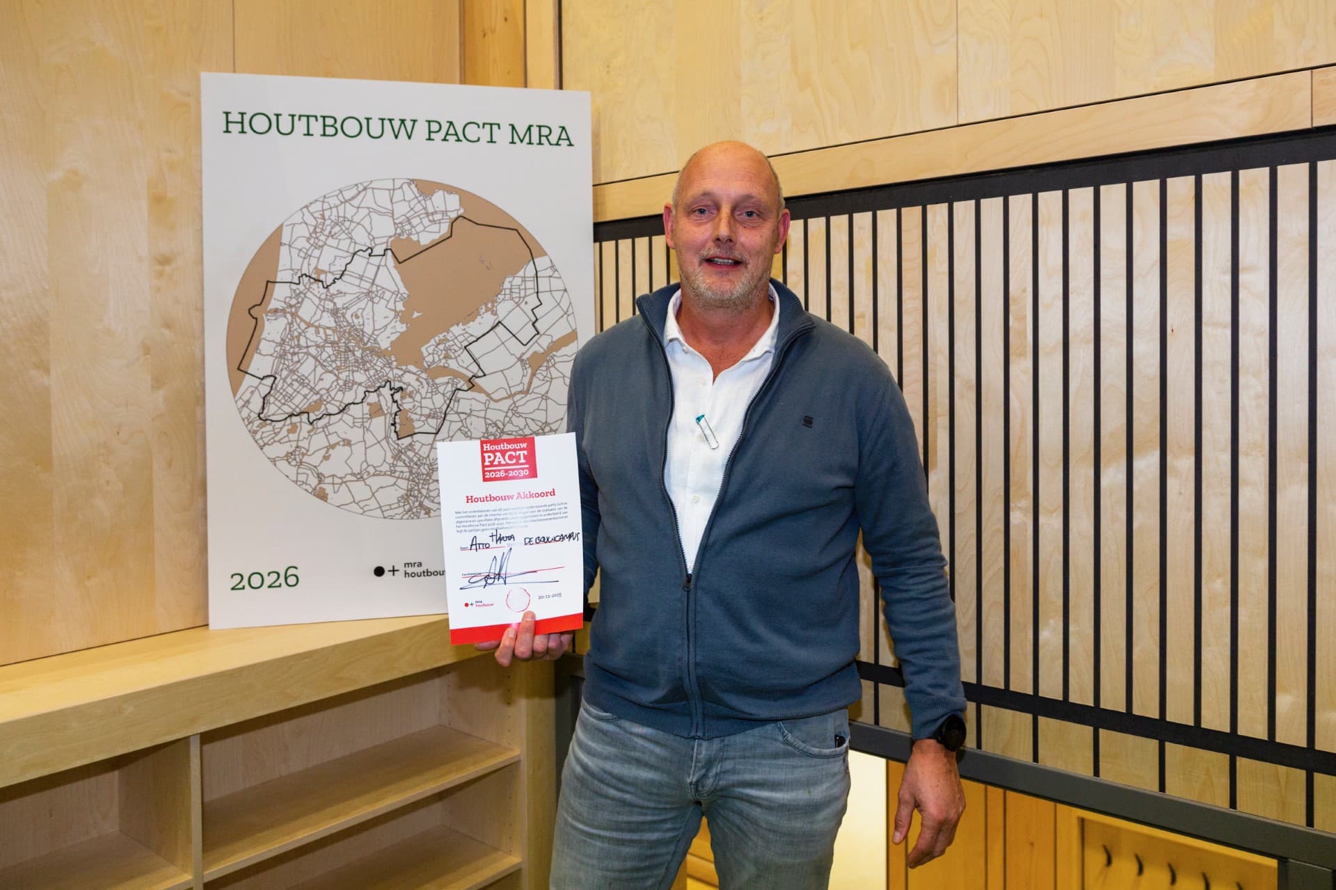 De Bouwcampus ondertekent Houtbouw Pact 2026 - 2030